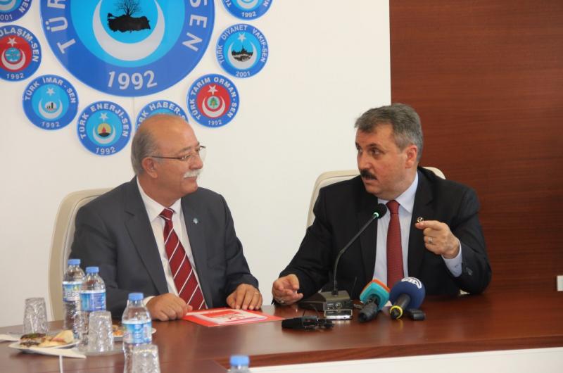 BBP LİDERİ MUSTAFA DESTİCİ KONFEDERASYONUMUZU ZİYARET ETTİ