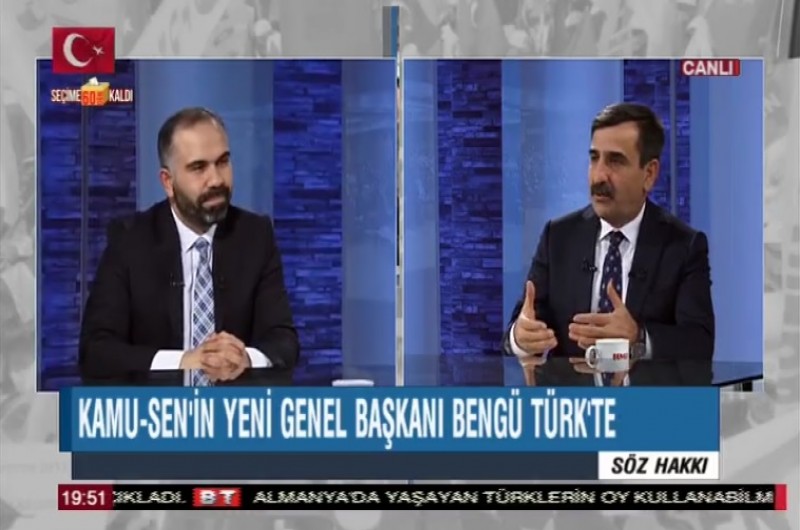 KAHVECİ: TÜRKİYE KAMU-SEN’E OMUZ VERMEK, MİLLETİN GELECEĞİNE OMUZ VERMEKTİR