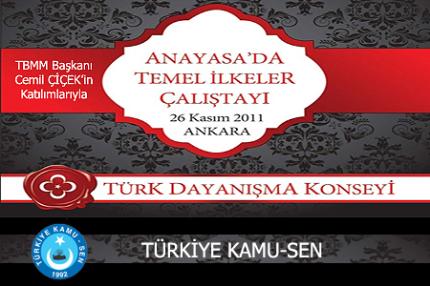 ANAYASA’DA TEMEL İLKELER ÇALIŞTAYI RAPORUNU AÇIKLIYOR