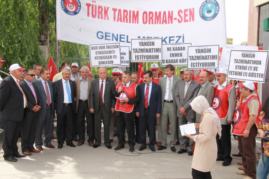 Rotasyon ve Yangın Tazminatları İçin Eylem Yaptık