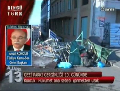 GENEL BAŞKAN, “GEZİ PARKI MESELESİ BARDAĞI TAŞIRAN SON DAMLA OLDU” 