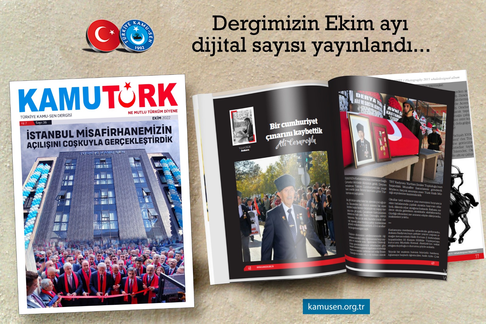 KAMUTÜRK DERGİMİZİN EKİM SAYISI DİJİTAL OLARAK YAYINDA - 1