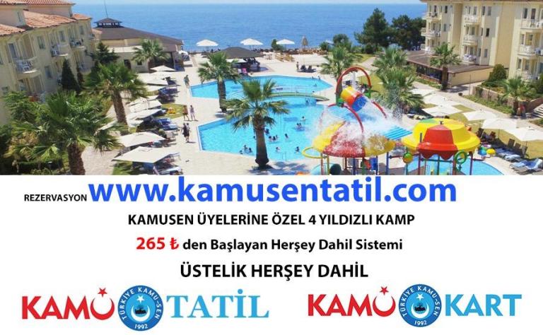 SADECE TÜRKİYE KAMU-SEN ÜYELERİNE ÖZEL TATİL FIRSATI