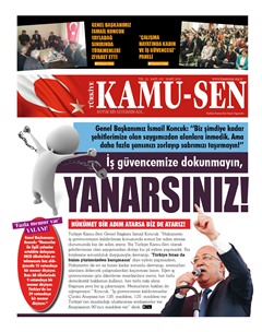 TÜRKİYE KAMU-SEN GAZETESİ 102. SAYISI