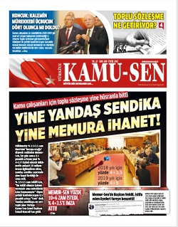 TÜRKİYE KAMU-SEN GAZETESİ 109. SAYISI