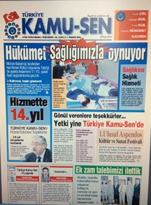 TÜRKİYE KAMU-SEN GAZETESİ 31. SAYISI