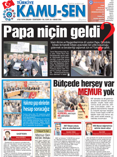 TÜRKİYE KAMU-SEN GAZETESİ 36. SAYISI