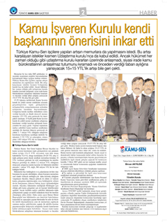 TÜRKİYE KAMU-SEN GAZETESİ 46. SAYISI