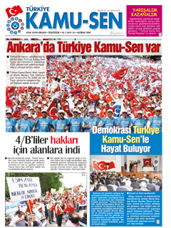 TÜRKİYE KAMU-SEN GAZETESİ 54. SAYISI