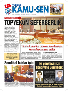 TÜRKİYE KAMU-SEN GAZETESİ 57. SAYISI