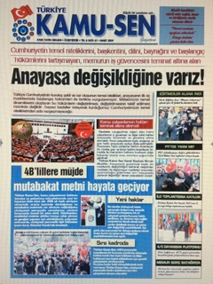 TÜRKİYE KAMU-SEN GAZETESİ 61. SAYISI