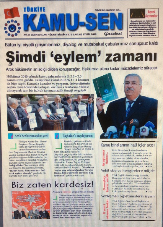 TÜRKİYE KAMU-SEN GAZETESİ 66. SAYISI