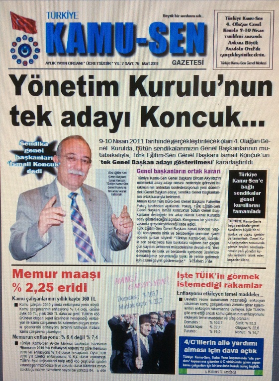 TÜRKİYE KAMU-SEN GAZETESİ 76. SAYISI