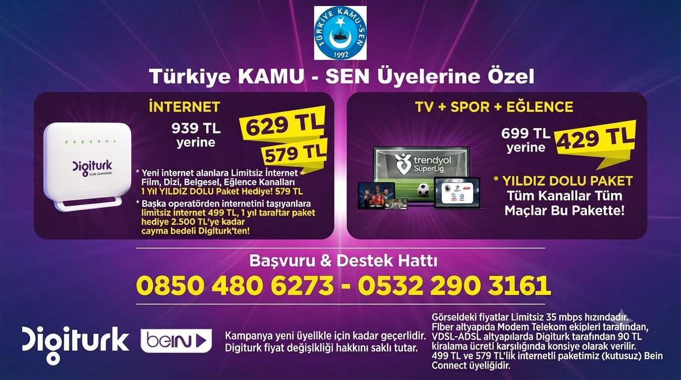 KONFEDERASYONUMUZ VE  DİGİTURK ARASINDAKİ ANLAŞMA DEVAM EDİYOR