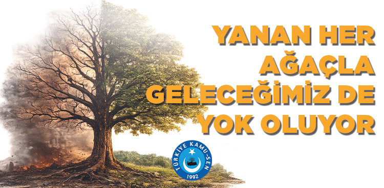 YANAN HER AĞAÇLA GELECEĞİMİZ DE YOK OLUYOR