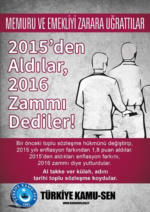 ÇALIŞANLARIN VE EMEKLİNİN HAKKINI ALDILAR