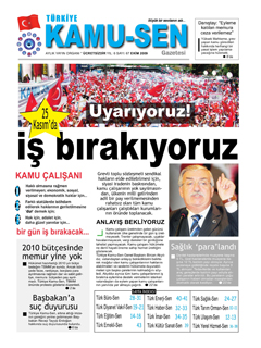 TÜRKİYE KAMU-SEN GAZETESİ 67. SAYISI