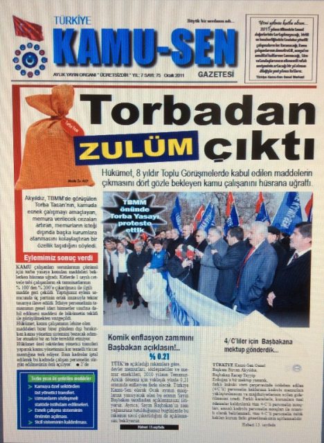 TÜRKİYE KAMU-SEN GAZETESİ 75. SAYISI