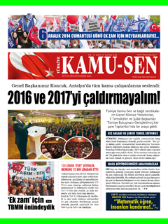 TÜRKİYE KAMU-SEN GAZETESİ 95. SAYISI
